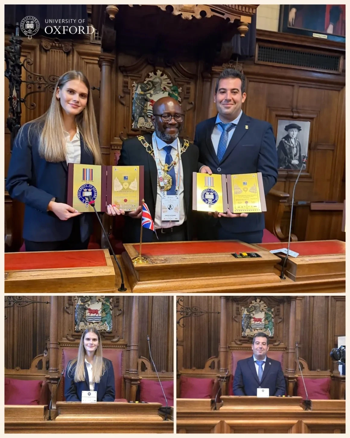 Carlos Cuadrado y Polina Poloziuk en Oxford Town Hall en 2026