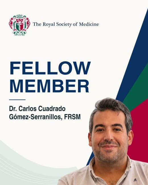 Royal Society of Medicine: Carlos Cuadrado · Fellow Member, FRSM. Membresía profesional.